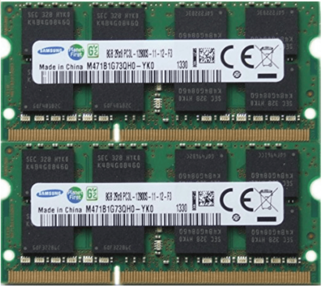 Samsung Original 16GB (8GBx2) DDR3L 1600MHz (PC3L-12800) SODIMM 204-Pi