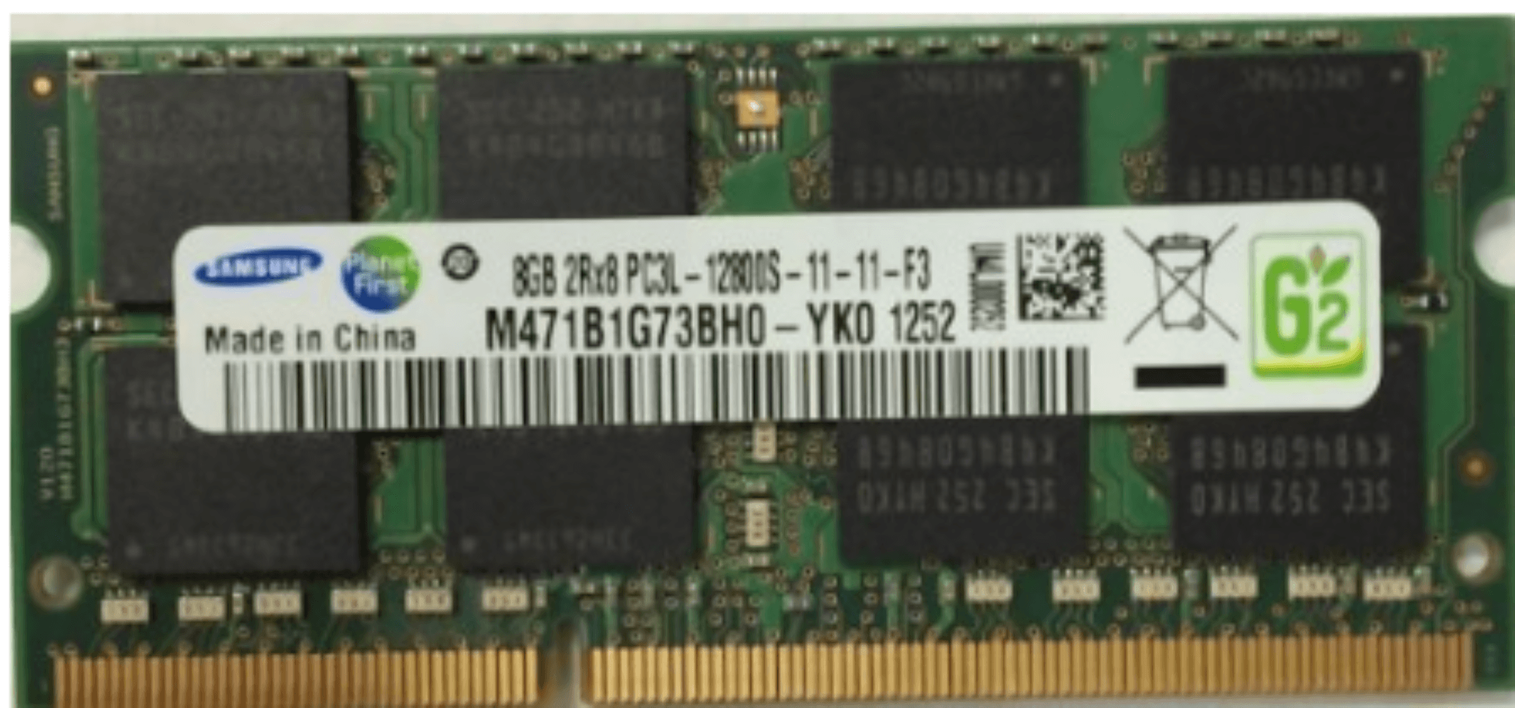 Samsung Original 8GB DDR3L 1600MHz (PC3L-12800) SODIMM 204-Pin Memory