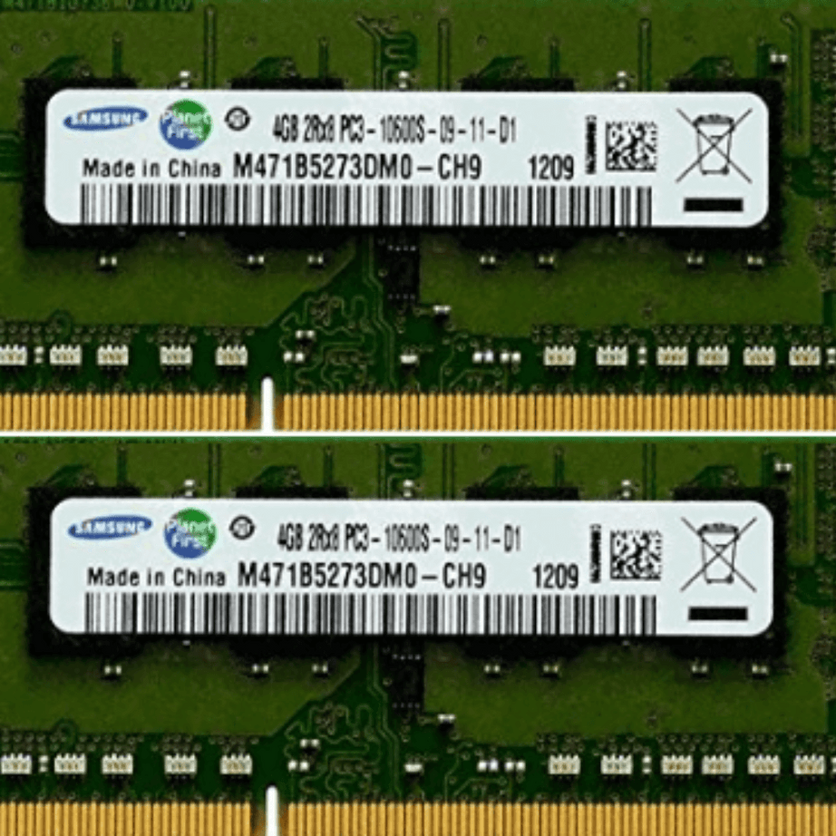 DDR3-1600-SODIMM - Samsung Original 8GB (4GBx2) DDR3 1333MHz (PC3-10600) SODIMM 204-Pin Memory - M471B5273DH0-CH9